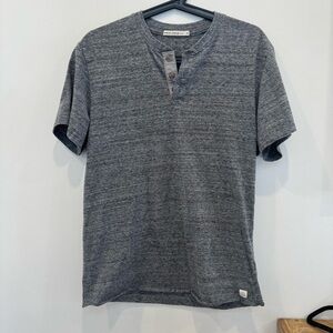 Marine Layer Men's Gray Henley Shirt